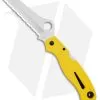 Spyderco Atlantic Salt Folding Dive Knife C89SYL Yellow FRN (3.69" Satin Serr)