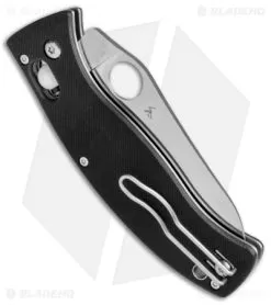 Spyderco D'Allara 3 Ball Bearing Lock Knife Black G-10 (3.4" Satin) C82GP3 6 Spyderco D'Allara 3 Ball Bearing Lock Knife Black G-10 (3.4" Satin) C82GP3 -Knife Shop Spyderco DAllara 3 Ball Bearing Black G 10 C82GP3 BHQ 50822 jr side 2