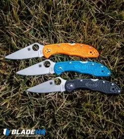 Spyderco Delica 4 Knife Flat Ground Orange FRN (2.88" Satin) C11FPOR 9 Spyderco Delica 4 Knife Flat Ground Orange FRN (2.88" Satin) C11FPOR -Knife Shop Spyderco Delica 4 Knife Flat Ground Orange FRN Satin C11FPOR BHQ 10397 kp grass web 2