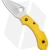 Spyderco Dragonfly 2 Salt Lockback Knife Yellow FRN (2.25" Satin H2) C28PYL2