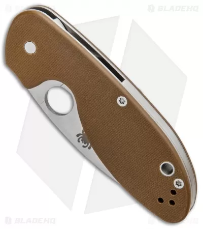 Spyderco Efficient Liner Lock Knife Brown G-10 (3" Satin) C216GPBN 2 Spyderco Efficient Liner Lock Knife Brown G-10 (3" Satin) C216GPBN - Image 2
