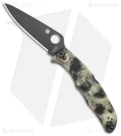 Spyderco Endura 4 Lockback Knife Glow Zome Green (3.75" Black) GITD