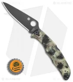 Spyderco Endura 4 Lockback Knife Glow Zome Green (3.75" Black) GITD -Knife Shop Spyderco Endura 4 Lockback Knife Glow Zome Green 3.75in Black GITD BHQ 114637 LS Bottlecap