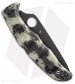 Spyderco Endura 4 Lockback Knife Glow Zome Green (3.75" Black) GITD -Knife Shop Spyderco Endura 4 Lockback Knife Glow Zome Green 3.75in Black GITD BHQ 114637 LS Side