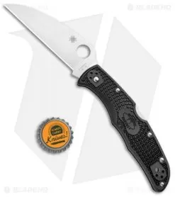 Spyderco Endura 4 Wharncliffe Back Lock Knife Black FRN (3.75" Satin) 8 Spyderco Endura 4 Wharncliffe Back Lock Knife Black FRN (3.75" Satin) -Knife Shop Spyderco Endura 4 Wharncliffe BL Black FRN Satin C10FPWCBK BHQ 93618 jr bottlecap