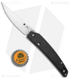 Spyderco Ikuchi Compression Lock Knife Carbon Fiber (3.26" Satin) -Knife Shop Spyderco Ikuchi Compression Lock Satin C242CFP BHQ 93649 jr bottlecap