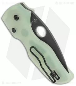 Spyderco M4 Lil' Native Compression Lock Knife Natural G-10 (2.4" Black) -Knife Shop Spyderco Lil Native M4 Exclusive Compression Lock Natural G 10 Black C230GM4PBK BHQ 99213 jr side