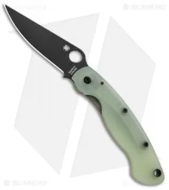 Spyderco M4 Military Knife Natural G-10 (4" Black) C36GM4PBK Exclusive