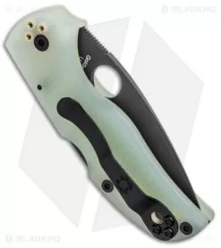 Spyderco M4 Native 5 Lockback Knife Natural G-10 (3" Black) C41GM4PBK5 Exclusive -Knife Shop Spyderco M4 Native 5 LB Natural G 10 Black C41GM4PBK5 BHQ 88442 jr side 2