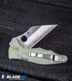 Spyderco M4 Yojimbo 2 Knife Natural G-10 (3.125" Satin) C85GM4P2 -Knife Shop Spyderco M4 Yojimbo 2 Knife Natural G 10 Satin C85GM4P2 BHQ77839 kp burnt wood backside web