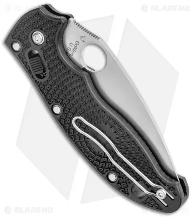 Spyderco Manix 2 Knife Black 86mm (3.37" Satin CTS-BD1N) C101PBK2 3 Spyderco Manix 2 Knife Black 86mm (3.37" Satin CTS-BD1N) C101PBK2 - Image 3