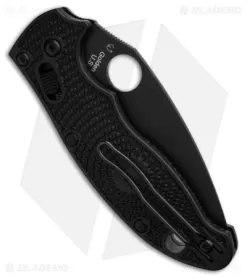 Spyderco Manix 2 Lightweight Knife Black FRCP (3.37" Black CTS-BD1N) C101PBBK2 -Knife Shop Spyderco Manix 2 Lightweight KNife Black FRCP 3in Black BHQ 30199 td side