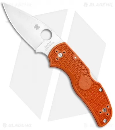Spyderco Native 5 Lightweight Lockback Knife Orange FRN (3" Satin REX 45) 1 Spyderco Native 5 Lightweight Lockback Knife Orange FRN (3" Satin REX 45)