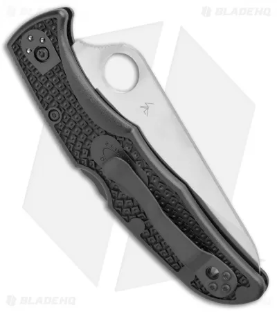 Spyderco Pacific Salt 2 Lockback Knife Black FRN (3.4" Satin) C91PBK2 3 Spyderco Pacific Salt 2 Lockback Knife Black FRN (3.4" Satin) C91PBK2 - Image 3
