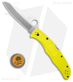 Spyderco Pacific Salt 2 Lockback Knife Yellow FRN (3.4" Satin H2) C91PYL2 -Knife Shop Spyderco Pacific Salt 2 Lockback Knife Yellow FRN 3in BHQ 112409 td size