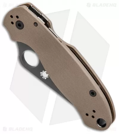 Spyderco Para 3 Compression Lock Knife Brown G-10 (3" Black) C223GPBNBK 2 Spyderco Para 3 Compression Lock Knife Brown G-10 (3" Black) C223GPBNBK - Image 2