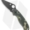 Spyderco Para 3 Compression Lock Knife Digi Camo G-10 (3" Black) C223GPCMOBK