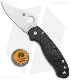 Spyderco Para 3 Lightweight Compression Lock Folding Knife Black FRN (3" Satin) -Knife Shop Spyderco Para 3 Lightweight Compression Lock Black FRN Satin C223PBK BHQ 93614 jr bottlecap