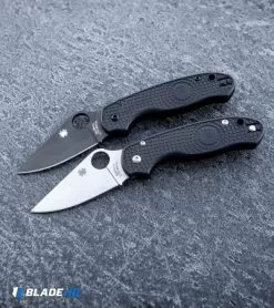 Spyderco Para 3 Lightweight Compression Lock Folding Knife Black LW (3" Black) -Knife Shop Spyderco Para 3 Lightweight Compression Lock Folding Knife Black FRN Satin BHQ 93614 kp frozen web 1