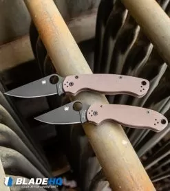 Spyderco Para 3 Compression Lock Knife Brown G-10 (3" Black) C223GPBNBK 11 Spyderco Para 3 Compression Lock Knife Brown G-10 (3" Black) C223GPBNBK -Knife Shop Spyderco Paramilitary 2 Knife Brown G 10 Black S35VN C81GPBNBK2 BHQ 92723 kp bars web