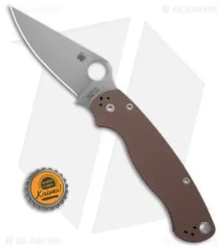 Spyderco Paramilitary 2 Knife - CPM-15V / Brown G-10 C81GPBN15V2 -Knife Shop Spyderco Paramilitary 2 Knife CPM 15 V Brown G10 BHQ 179354 td size1