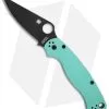 Spyderco Paramilitary 2 Compression Lock Knife Teal G-10 (3.4" Black S90V)