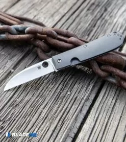 Spyderco SwayBack Frame Lock Knife (3.53" Stonewash XHP) C249TIP -Knife Shop Spyderco SwayBack Frame Lock Knife Stonewash XHP C249TIP BHQ 112404 kp chain web