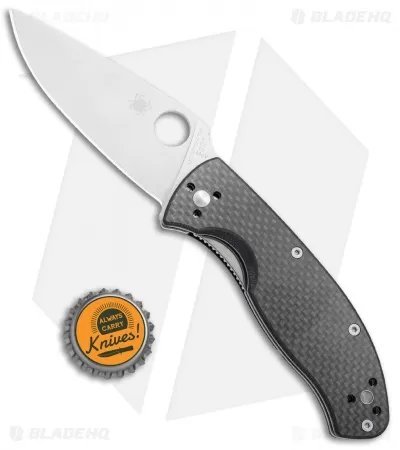 Spyderco Tenacious Folding Knife Carbon Fiber/G-10 (3.375" Satin) C122CFP 4 Spyderco Tenacious Folding Knife Carbon Fiber/G-10 (3.375" Satin) C122CFP - Image 4