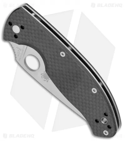Spyderco Tenacious Folding Knife Carbon Fiber/G-10 (3.375" Satin) C122CFP 2 Spyderco Tenacious Folding Knife Carbon Fiber/G-10 (3.375" Satin) C122CFP - Image 2