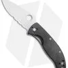 Spyderco Tenacious Folding Knife Carbon Fiber/G-10 (3.375" Satin Serr) C122CFPS