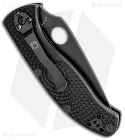 Spyderco Tenacious Lightweight Knife FRN (3.375" Black Full Serr) C122SBBK 6 Spyderco Tenacious Lightweight Knife FRN (3.375" Black Full Serr) C122SBBK -Knife Shop Spyderco Tenacious Lightweight FRN Black Full Serr C122SBBK BHQ 106185 jr side