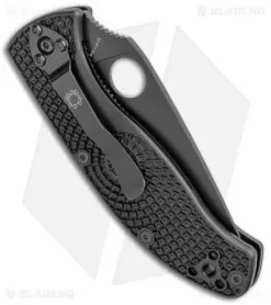 Spyderco Tenacious Lightweight Folding Knife FRN (3.375" Black) C122PBBK -Knife Shop Spyderco Tenacious Lightweight FRN C122PBBK BHQ 106183 jr side