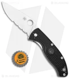 Spyderco Tenacious Lightweight Folding Knife FRN (3.375" Satin Serr) C122PSBK -Knife Shop Spyderco Tenacious Lightweight FRN Satin Serr C122PSBK BHQ 102054 jr bottlecap