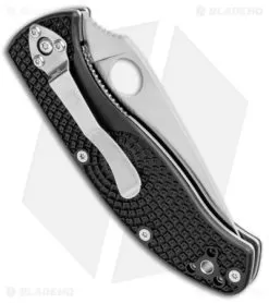 Spyderco Tenacious Lightweight Folding Knife FRN (3.375" Satin Serr) C122PSBK -Knife Shop Spyderco Tenacious Lightweight FRN Satin Serr C122PSBK BHQ 102054 jr side