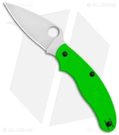 Spyderco UK Pen Knife Salt Slip Joint Green FRN (2.9" Satin LC200N) C94PGR