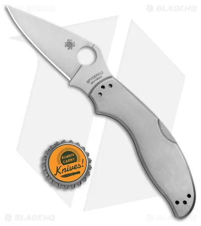 Spyderco UpTern Lock Back Knife Stainless Steel (2.9" Satin) 4 Spyderco UpTern Lock Back Knife Stainless Steel (2.9" Satin) - Image 4