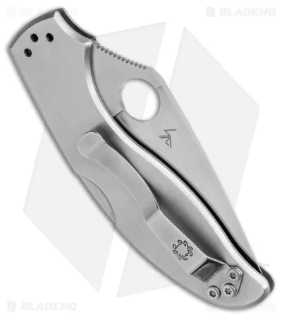 Spyderco UpTern Lock Back Knife Stainless Steel (2.9" Satin) 3 Spyderco UpTern Lock Back Knife Stainless Steel (2.9" Satin) - Image 3