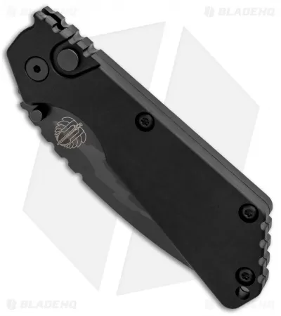 Strider + Pro-Tech SnG Automatic Knife Black Aluminum (3.5" Shark Skin) 2 Strider + Pro-Tech SnG Automatic Knife Black Aluminum (3.5" Shark Skin) - Image 2