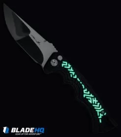 Brian Tighe Custom Tighe Fighter Drop Point Automatic Glow Pattern (3.9" Polish) 7 Brian Tighe Custom Tighe Fighter Drop Point Automatic Glow Pattern (3.9" Polish) -Knife Shop Tighe Fighter DP Glow BHQ 49242 jr glow