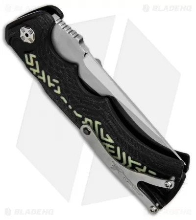 Brian Tighe Custom Tighe Fighter Drop Point Automatic Glow Pattern (3.9" Polish) 3 Brian Tighe Custom Tighe Fighter Drop Point Automatic Glow Pattern (3.9" Polish) - Image 3