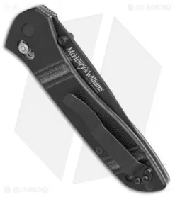 Vintage Benchmade 710 McHenry & Williams AXIS Lock Knife (4" Black Serr) 6 Vintage Benchmade 710 McHenry & Williams AXIS Lock Knife (4" Black Serr) -Knife Shop Vintage Benchmade 710 McHenry WIlliams black serr BHQ 71892 er side