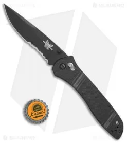 Vintage Benchmade 710 McHenry & Williams AXIS Lock Knife (4" Black Serr) 7 Vintage Benchmade 710 McHenry & Williams AXIS Lock Knife (4" Black Serr) -Knife Shop Vintage Benchmade 710 McHenry WIlliams black serr BHQ 71892 er size