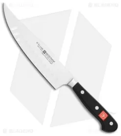 Wusthof Classic 7" Hollow Edge Craftsman Kitchen Knife Black Polymer