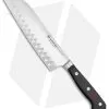Wusthof Classic 7" Hollow Edge Santoku Kitchen Knife Black Polymer