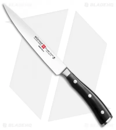 Wusthof Classic Ikon 6" Utility Kitchen Knife Black Polymer 1 Wusthof Classic Ikon 6" Utility Kitchen Knife Black Polymer