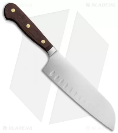Wusthof Crafter Hollow Edge Santoku Knife Oak Wood (7" Satin) 2 Wusthof Crafter Hollow Edge Santoku Knife Oak Wood (7" Satin) - Image 2
