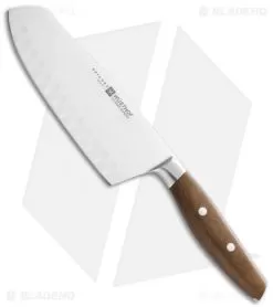Wusthof Epicure 6.5" Hollow Edge Santoku Kitchen Knife Composite Wood