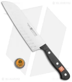Wusthof Gourmet Hollow Edge Santoku Knife Black (7" Satin) 7 Wusthof Gourmet Hollow Edge Santoku Knife Black (7" Satin) -Knife Shop Wusthof Gourmet Hollow Edge Santoku Black Satin BHQ 114538 jr bottlecap