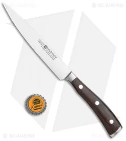 Wusthof Ikon 6" Utility Kitchen Knife Grenadill Wood -Knife Shop Wusthof Ikon 6in Utility Knife Black Grenadill Wood Satin BHQ 114512 jr bottlecap