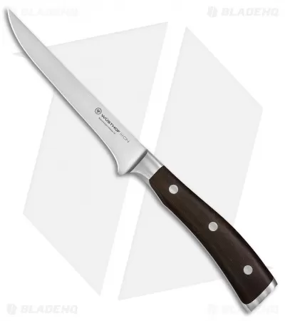 Wusthof Ikon 5" Boning Kitchen Knife Grenadill Wood 1 Wusthof Ikon 5" Boning Kitchen Knife Grenadill Wood